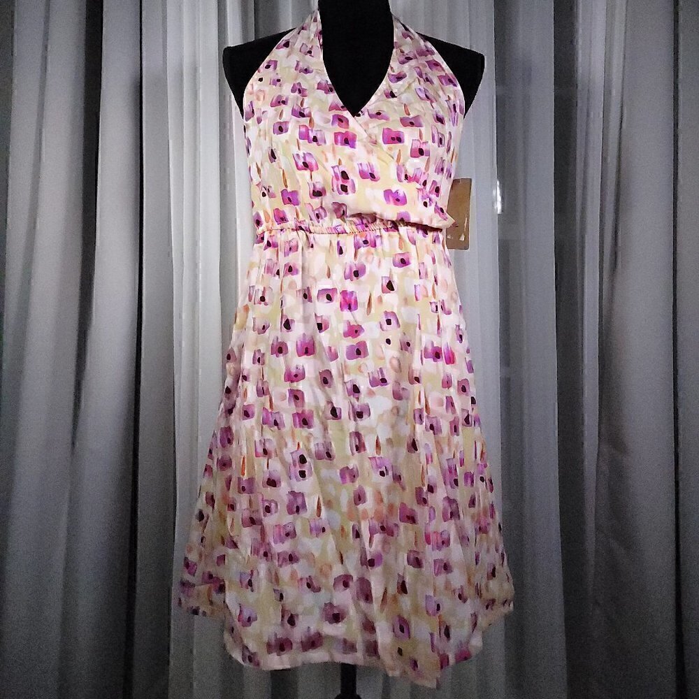 Lizard Thicket Halter Mini Flower Dress Size M (NWT)